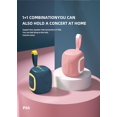 thumbnail image 3 of Mini altavoz Bluetooth 5.3 resistente al agua, distancia de transmisión de 10 m, potencia de salida de 5 W para computadora, cine en casa, reproductor de karaoke, teléfono móvil (azul), 3 of 5