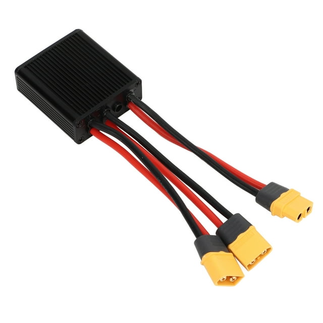 Adaptateur de Module Parallèle à Double Batterie, Double Convertisseur de Décharge de Batterie XT60 Interface Alimentation Multiple pour Contrôleur 20A