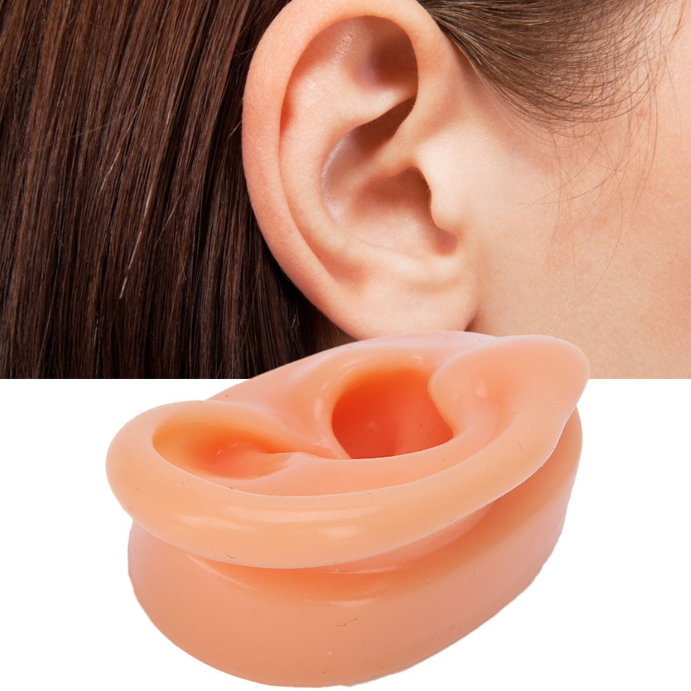 2 Pairs Ear Mold Jewelry Silicone Earrings Acupuncture Model Body Parts Artificial Silica Gel, Women's, Size: 6.20, Other