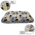 thumbnail image 3 of City Pet Bed, Cartoon Animated Pattern of Colorful Scandinavian Old Town Houses on Plain Backdrop, Resistant Pad for Dogs and Cats Cushion with Removable Cover, 24" x 39", Multicolor, by Ambesonne, 3 of 4