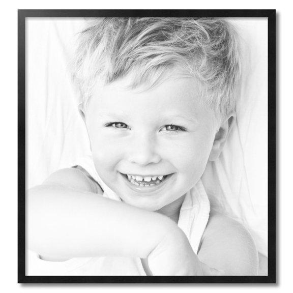 ArtToFrames 31" x 33" Black Picture Frame, 31x33 inch Black Wood Poster Frame (WOM-5139)