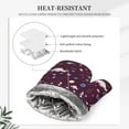 thumbnail image 4 of Honeii Space Dinosaur patten Oven Mitts and Pot Holders Sets, Baker Oven Mitts, Mittens for Kitchen Decor, Baking Lover over Gloves Gifts, 4 of 7