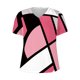 thumbnail image 4 of Camisetas de Manga Corta para las Mujeres de Cuello en V Sólido Casual Camiseta, 95% Poliéster 5% Spandex Vintage Ligero Top para Diario, Fiesta Y Primavera, 4 of 4