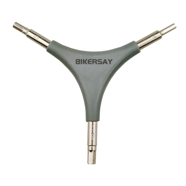 Tamaño 4 5 6mm Llave hexagonal para bicicleta Llave Allen de 3 vías Herramienta portátil, Llave dinamométrica tipo Y