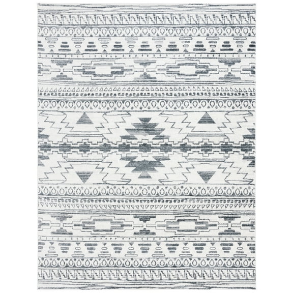 SAFAVIEH Layla Lucille Oriental Area Rug, Ivory/Grey, 9' x 12'