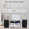 thumbnail image 2 of Tocadiscos MUSITREND 10 en 1 con altavoces, Bluetooth, negro, 2 of 7