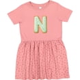 thumbnail image 3 of Inktastic Letter N Cookie Girls Toddler Dress, 3 of 5