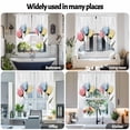thumbnail image 6 of Tulips Swag Valances for Windows 2 Pack Colorful Floral Abstract Flowers Spring Summer Swag Kitchen Curtains 45 Inches Long Rod Pocket Short Window Treatment for Kitchen Bathroom 36"x45", 6 of 8