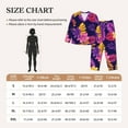 thumbnail image 6 of Disketp Pajamas Set Long Sleeve Sleepwear Womens Button Down Nightwear Pj Sets-Purple Flower, 6 of 9