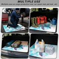 thumbnail image 3 of XYZCANDO Blue Sea Turtle Car Trunk Mat 29" x 39", Waterproof Cargo Liner with Non-Slip Backing,Stitched Edge Rear Trunk Protector for Cars, SUVs and Trucks, 3 of 7