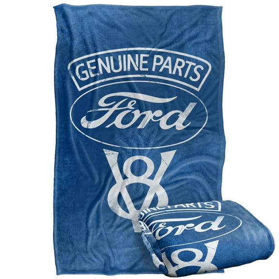 Ford Blanket, 36'x58' Genuine Parts Silky Touch Super Soft Throw Blanket