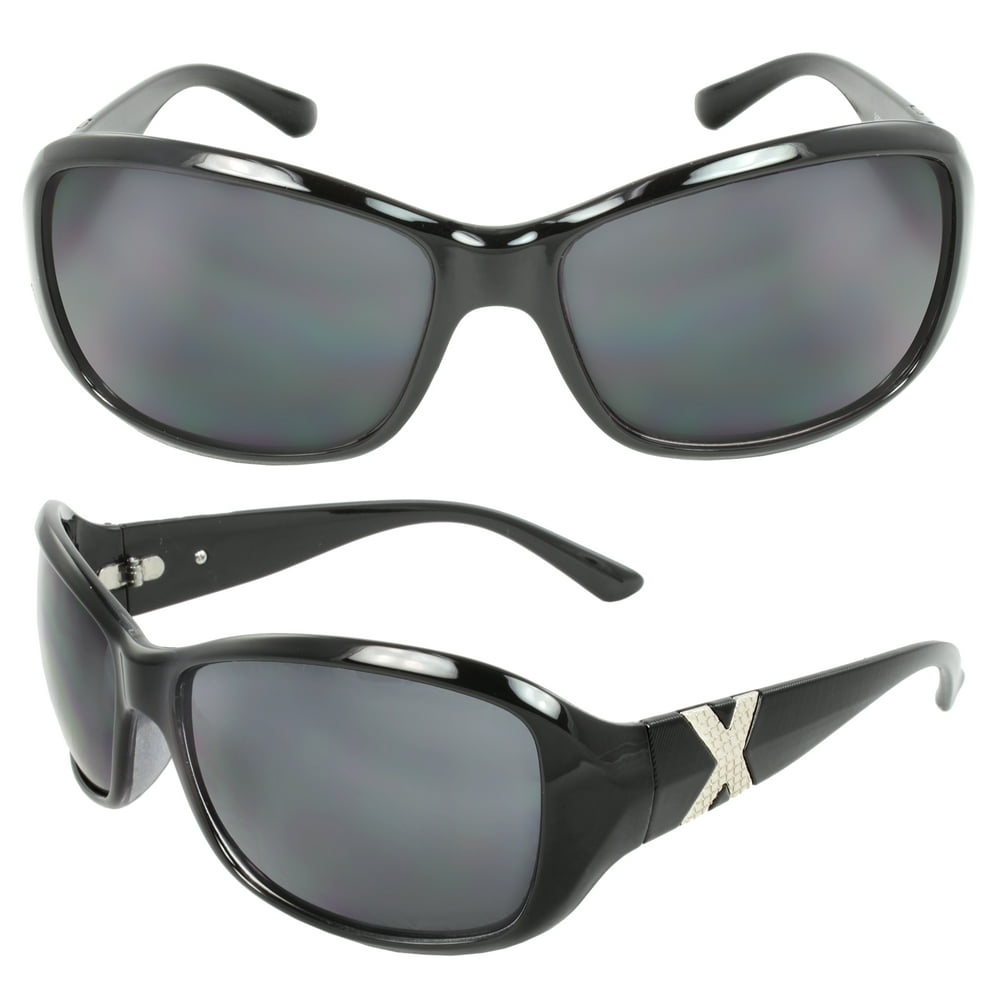 Epic Eyewear - Wrap Fashion Sunglasses Black Frame Black Lenses for Men ...