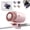 Pink, variant on Car Clip On Air Conditioner, 2026 Car Clip On Air Conditioner Fan with LED Display - 360° Rotation, USB Rechargeable, 199 Speeds Adjustable, 16℃ Semi-Cooling Wide Clamp for Any Scenario