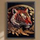 thumbnail image 1 of Cuadros Decorativos 5D bricolaje taladro redondo completo diamante pintura Tigre Kit arte decoración del hogar (B6464) Wdftyju embutido en tela, 1 of 9
