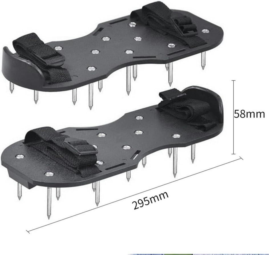 Aerator Lawn Tool Garden Nail Shoes Grass Loose Soil Tool 5cm Long Nail Lawn Aerator Grass Spikes Self-Leveling Epoxy Yard Cultivator(Green)