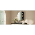 thumbnail image 3 of Strafriture Medicine Cabinet with Mirror 15.75x23.62 inch Mirrored Medicine Cabinets with Storage for Bathroom Black Bathroom Mirror Cabinet with Adjustable Metal Shelves, 3 of 16