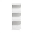 thumbnail image 5 of Furinno Pasir 3-Tier Corner Open Shelf Bookcase, White, 5 of 6