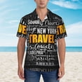 thumbnail image 4 of Daiia Travel Hawaiian Shirt for Men Gentle Cotton Regular Short Sleeve Casual-XX-Large, 4 of 9