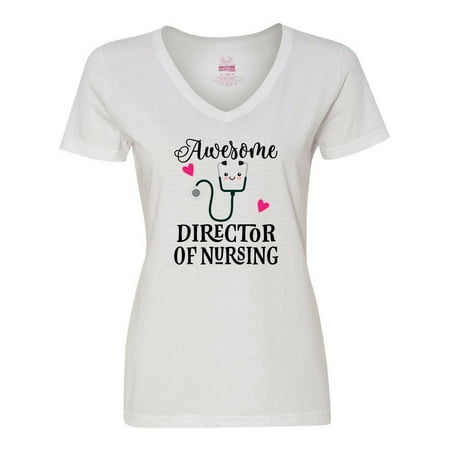 

Inktastic Director of Nursing Gift Women s V-Neck T-Shirt