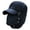 Blue, variant on Trapper Bomber Hat, Winter Warm Russian Hats with Ear Flaps and Removeable Facemask Adjustable Size Windproof Caps for Men and Women(Black)