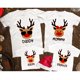 thumbnail image 2 of Ciervo fiesta de Navidad familia ropa a juego madre padre hija hijo chico bebé camiseta primo tía camiseta de manga corta Top Tee, 2 of 5