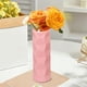 thumbnail image 4 of Jarrón decorativo de plástico para flores | Diseño geométrico moderno | Acabado imitación ratán y porcelana | Decoración versátil para el hogar y la oficina | 19 cm de alto, 4 of 6