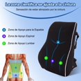 thumbnail image 3 of Soporte Lumbar para Silla,Respaldo Lumbar de Oficina,Almohada de apoyo para Asientos para Coche,Cojín Trasero de Espuma para aliviar el dolor de espalda,Diseño Ergonómico,Adecuado para Auto y Hogar, 3 of 9