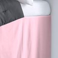thumbnail image 2 of Dorm Room Bed Skirt - College Dual Tone Dorm Bed Skirt - Two Tone Dorm Bedskirts - College Long Dorm Room Bed Skirt - Brushed Microfiber Two Tone Bedskirts - Twin-XL - 56" Drop, Light Pink, 2 of 2