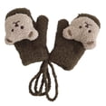 thumbnail image 1 of Manoplas para niños con forro polar para un invierno cálido y elástico, guantes de punto con dedos completos891, 1 of 5