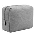 thumbnail image 1 of Bolsa de viaje para cosméticos E-Tree de lona con cierre, 25 x 16 x 8 cm, color gris, 1 of 6