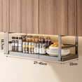 thumbnail image 5 of wirlsweal Expandable Under Shelf Spice Rack - Punch-free Hanging, Stainless Steel Organizer for Pantry or Countertop, 5 of 9