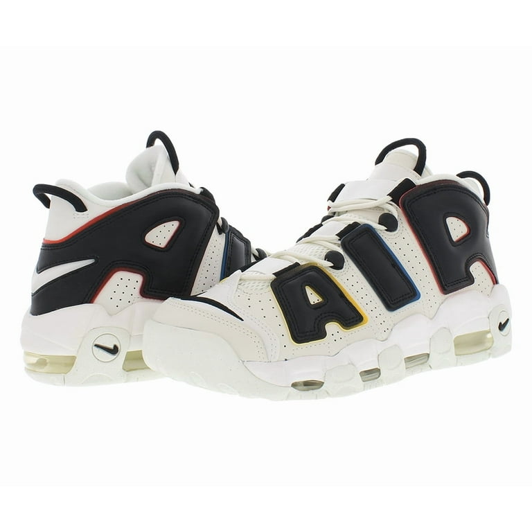 Nike Mens Air More Uptempo 96 Sail/Black Basketball Shoes, Size 11