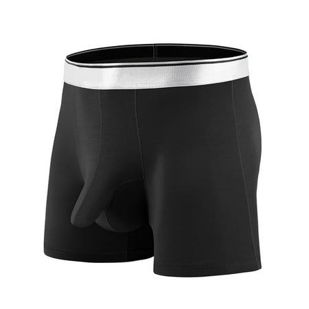 

Mishuowoti Mens Soft Breathable Boyshort Boys Plus Size Sports Underwear Bullet Separation Boxers.