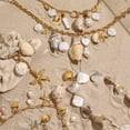 thumbnail image 4 of Faty-T Boho Starfish Necklace for Women Adjustable Natural Conch Pearl Seashell Choker Chunky Layered Shell Necklace Ocean-Themed Beach Summer Charm Jewelry, 4 of 20
