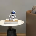 thumbnail image 2 of BNNG Astronaut Figurines Cake Topper Astronaut Figure Toys Outer Space Cake Decoration Space Desktop Ornaments Miniature Astronaut Action Statue Spaceman Model Display for Desk Shelf Decor, 2 of 9