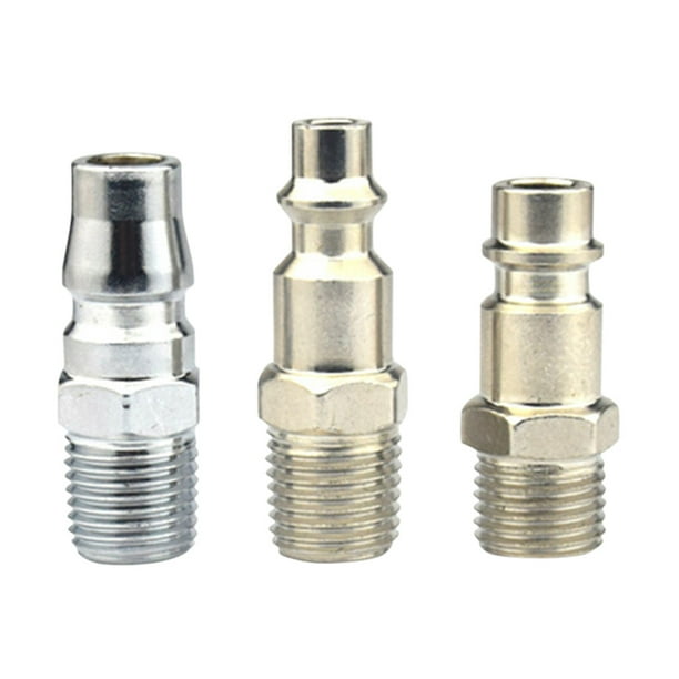 Acoplamiento Rápido 3 uds conector de acoplamiento rápido US JP tipo europeo conector neumático 1/4 herramientas de rosca Tmvgtek Accesorios para autos y motos