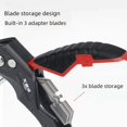 thumbnail image 2 of AiRuiZi Heavy-Duty Folding Utility Knife with 54 Blades – Portable, Durable & Multi-Functional Cutting Tool for Home, Office & Outdoor Use – Secure Grip, Compact Design for Easy Storage and Safe, 2 of 5