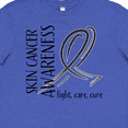 thumbnail image 4 of Inktastic Skin Cancer Awareness- Fight, care, cure Youth T-Shirt, 4 of 5