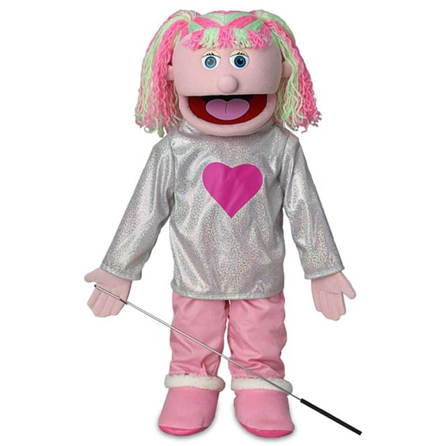 25" Kimmie, Pink Girl, Full Body, Ventriloquist Style Puppet
