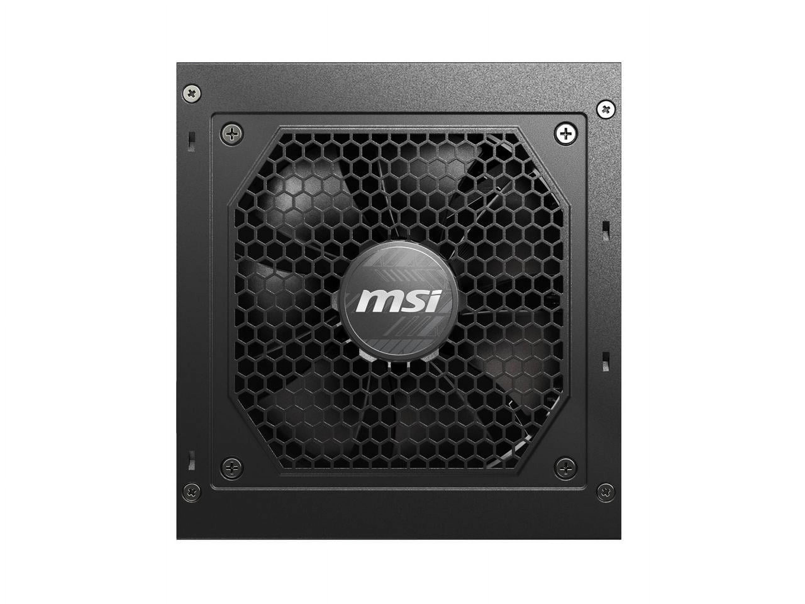 MSI - MAG A750GL PCIE 5.0, 80 GOLD Fully Modular Gaming PSU, 12VHPWR Cable, ATX 3.0 Compatible, 750W Power Supply