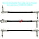 thumbnail image 2 of Patch Cable Devinal para guitarra, 30 cm 1/4, mono, ángulo recto, paquete de 3, 2 of 5