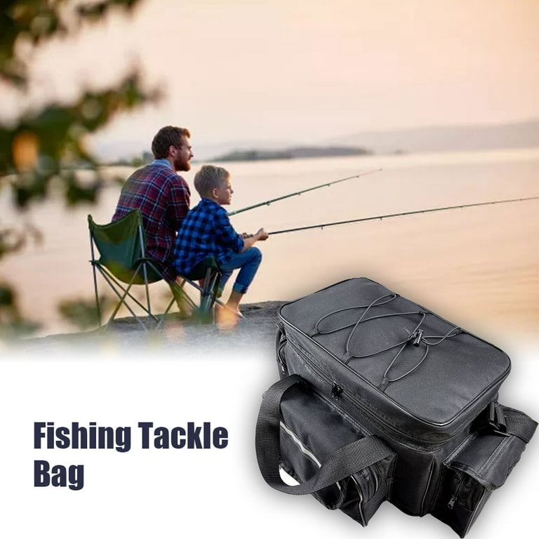 Toma Fishing Tackle Bag Portable Storage Bags with Adjustable Strap Bait  Fish Tool Pouch Handbag for Hiking Backpacking 