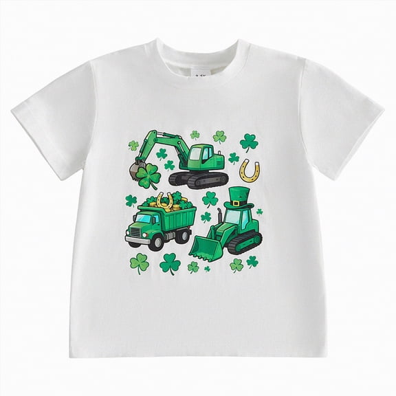Gubotare Toddler Boy Tshirt Boys Short Sleeve T-Shirt Kids Tees Crewneck Tops Basic Shirts 3T 4T (White,3-4 Years)