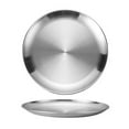 thumbnail image 3 of Stainless Steel Kids Plates 10 Inch Stainless Steel Plates Metal Dinner Plates Dishes Reusable Round Camping Plates for Home Picnic Western Dessert Outdoor Barbecue Camping Dishwasher Safe, 3 of 5