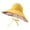 Yellow, variant on Baberdicy Hat Sun Hat Sun Hat Female Summer Half Empty Top Can Tie Ponytail Fisherman Hat Large Overhang Sunscreen Hat Sun Visors for Women Beige