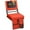 Red, variant on Extra Wide Folding Reclining Stadium Seat with Back Suppot for Bleachers, Bleacher Hooks, Thick Cushion, Cup Holder, Storage Pockets  Portable Chair for Kayak, Canoe, Paddle Board, Concerts, & Sports