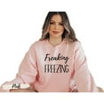 thumbnail image 5 of Women's Funny Cozy Freaking Freezing Sweatshirt, 5 of 6