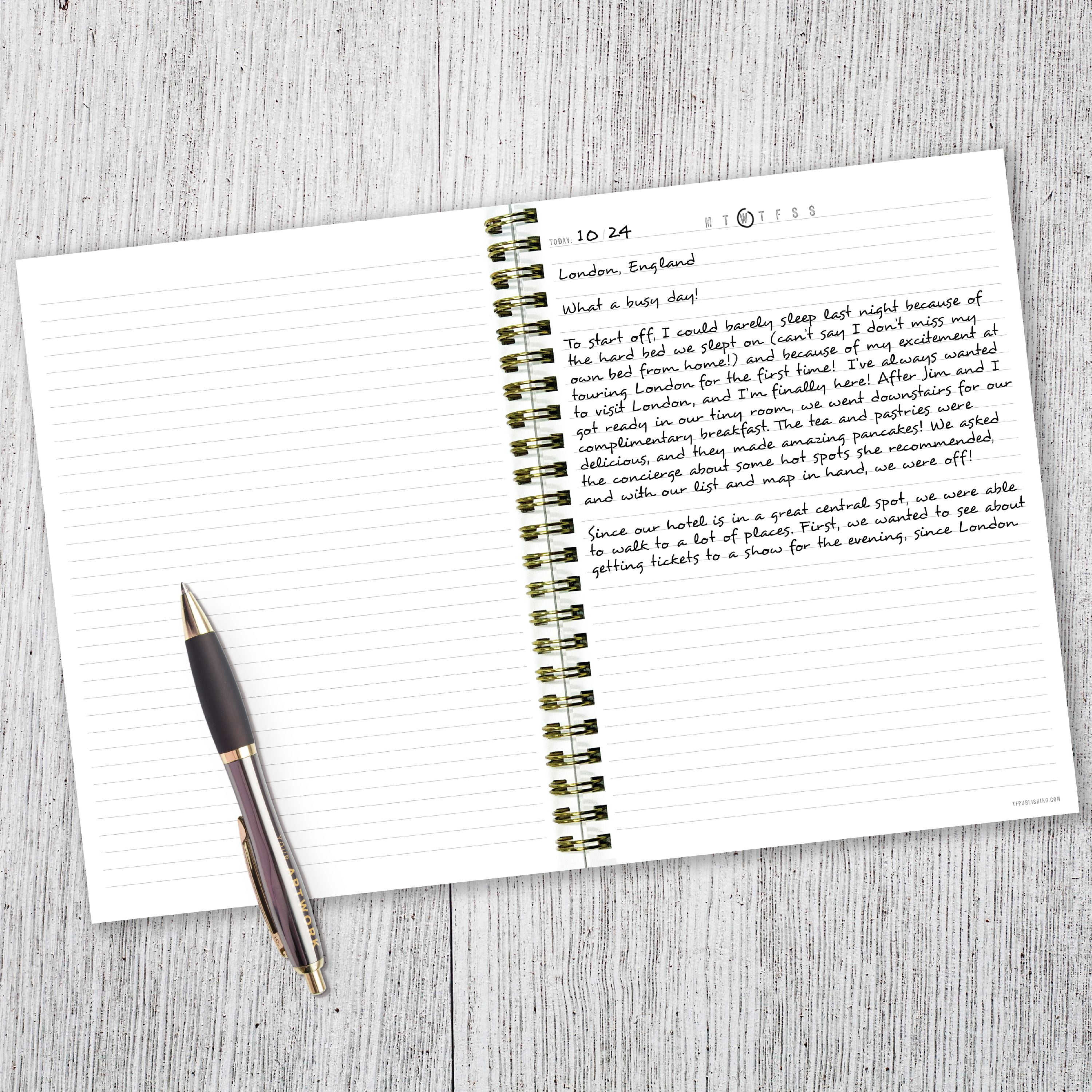 TF Publishing Undated Spiral Journal, 7