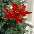 thumbnail image 6 of Christmas Poinsettia Decorations,Poinsettia Flowers Artificial,Red Poinsettia Flowers for Christmas Tree,Christmas Flower Decor,Christmas Tree Decoration Flowers for Weddings Parties Holiday Gifts, 6 of 9