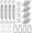 Silver A182, variant on Sun Shade Sail Hardware Kit 80pcs for Rectangle Sun Shade Sails Canopy Installation Accessories M6 Turnbuckles D